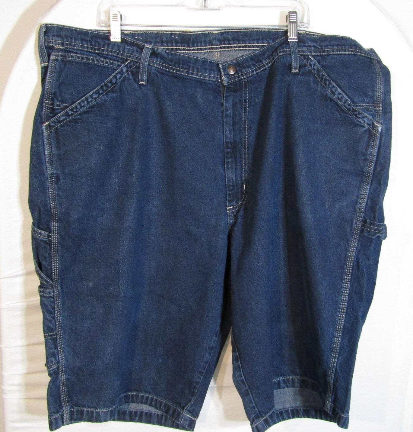 1990's Vintage Ralph Lauren Denim Shorts Dark Blue Size 44 Baggy
