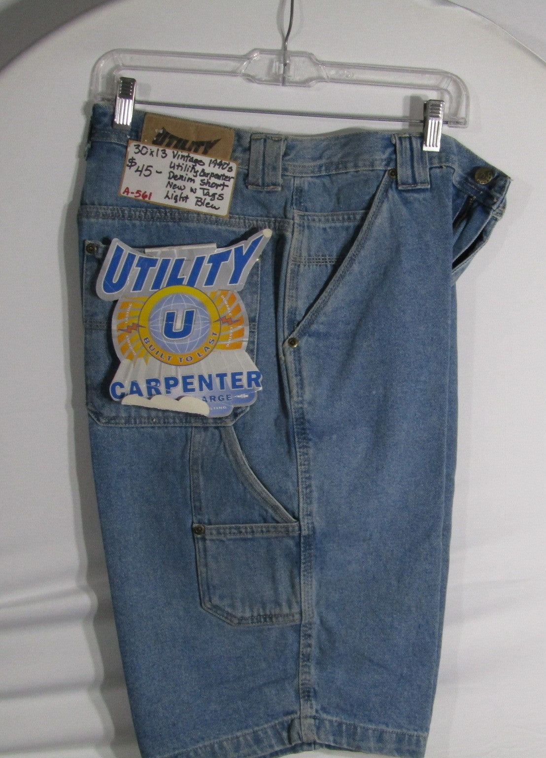 1990's Vintage Utility Carpenter Denim Shorts NWT size 30
