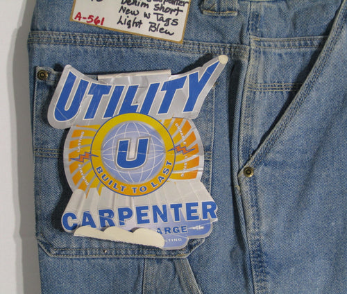 1990's Vintage Utility Carpenter Denim Shorts NWT size 30
