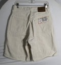 1990s Calvin Klein Denim Short Off White Made in USA waist 32 inseam 10