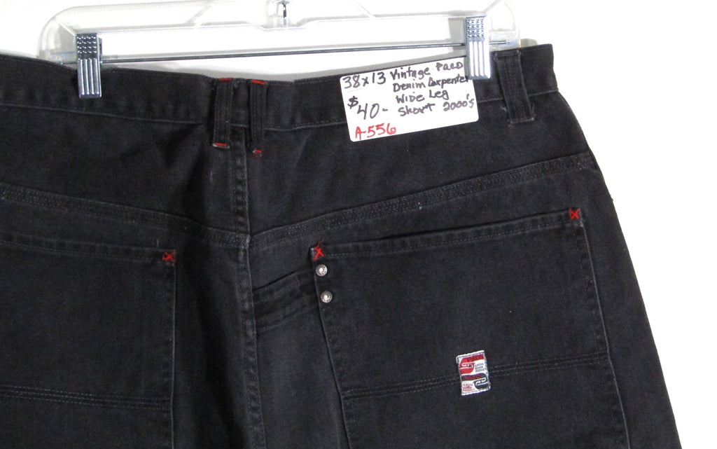 2000s Vintage Paco Jeans Carpenter Wide leg denim shorts waist 38 inseam 13