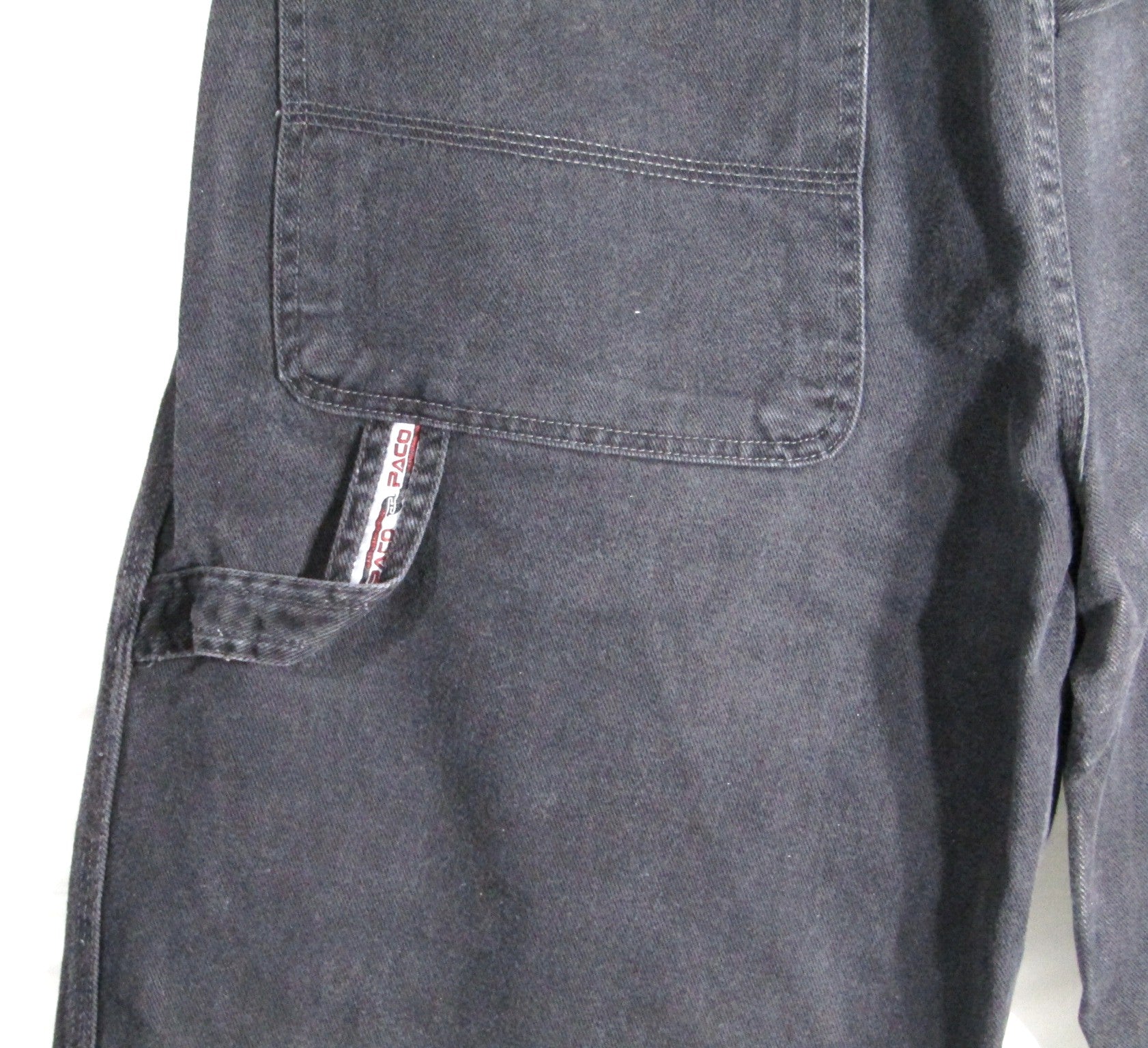 2000s Vintage Paco Jeans Carpenter Wide leg denim shorts waist 38 inseam 13