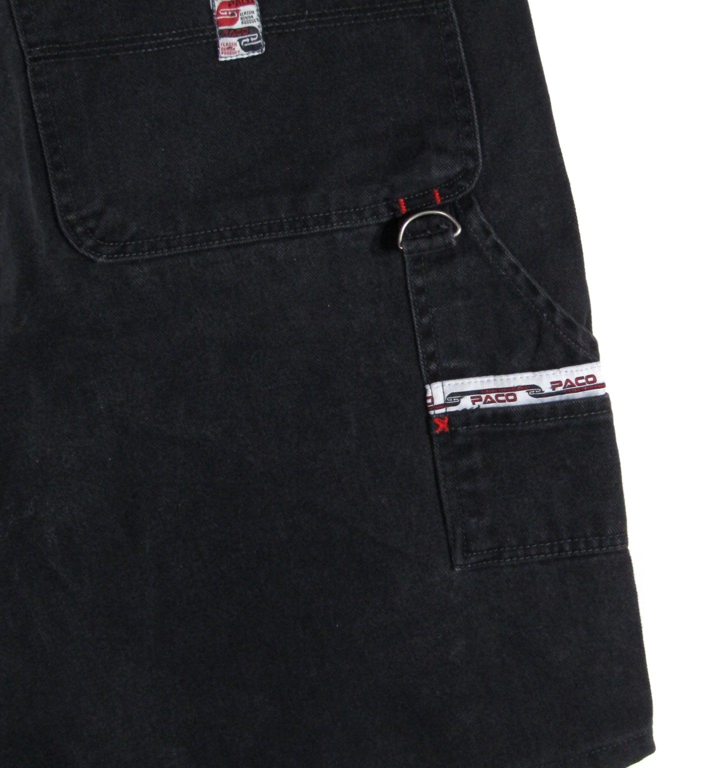 2000s Vintage Paco Jeans Carpenter Wide leg denim shorts waist 38 inseam 13