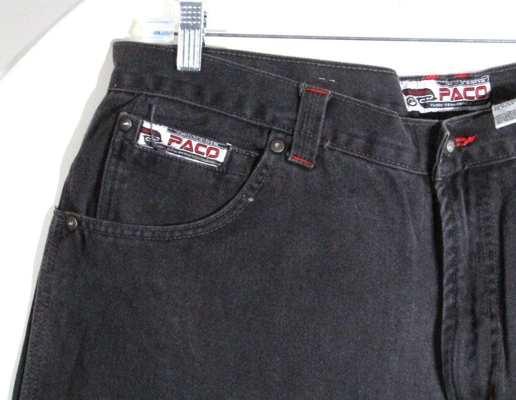 2000s Vintage Paco Jeans Carpenter Wide leg denim shorts waist 38 inseam 13