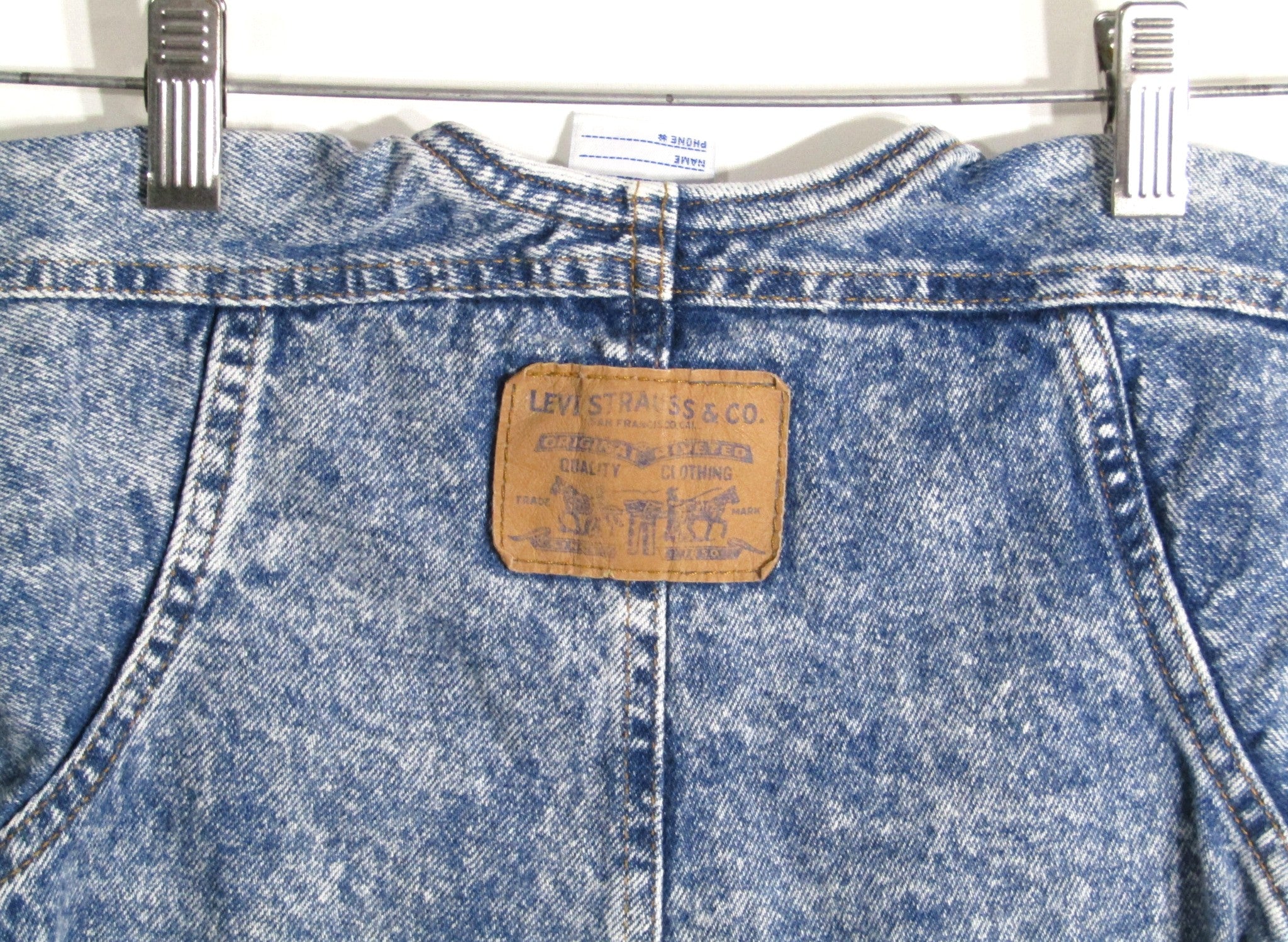 1980's Levis Acid Wash Denim Jumpsuit Boys size 12 months USA MADE