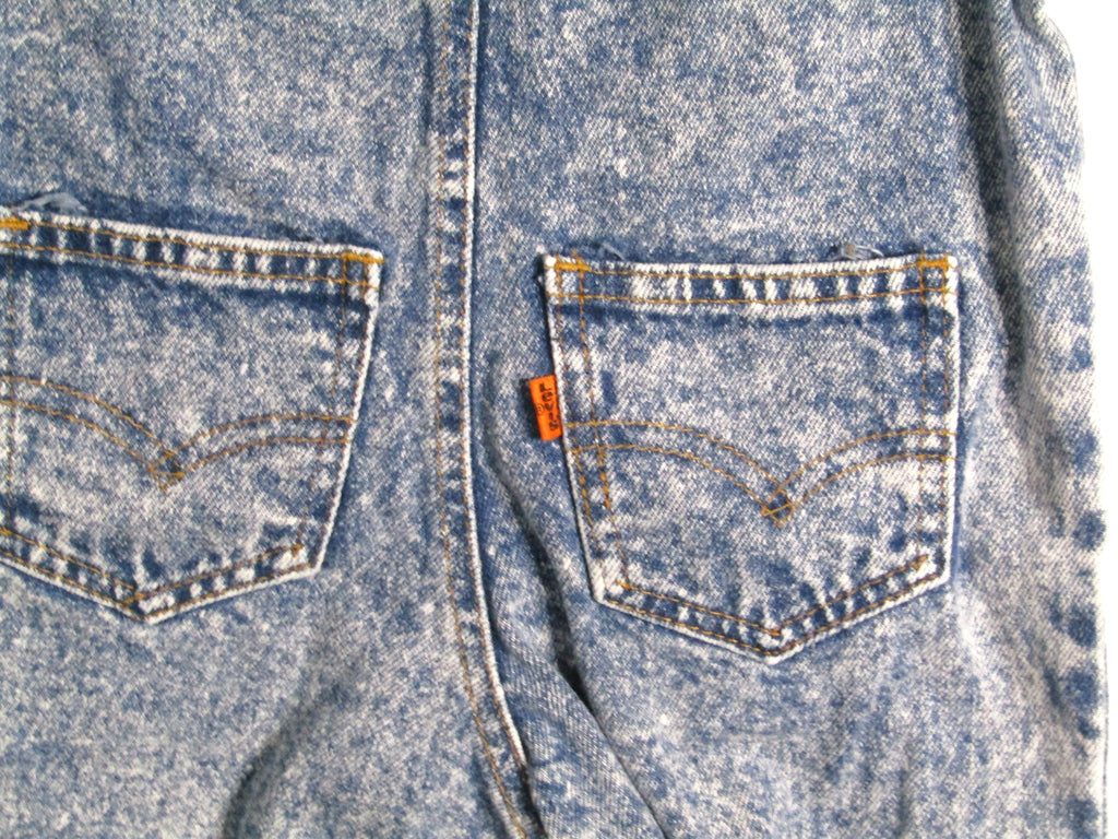 1980's Levis Acid Wash Denim Jumpsuit Boys size 12 months USA MADE