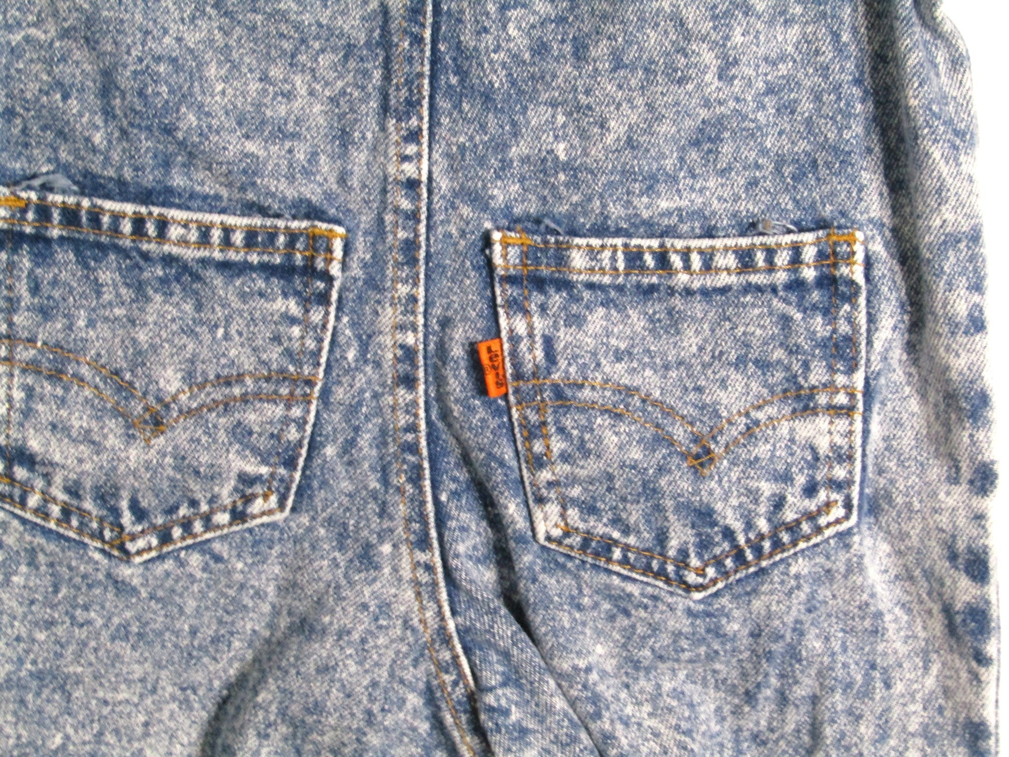 1980's Levis Acid Wash Denim Jumpsuit Boys size 12 months USA MADE