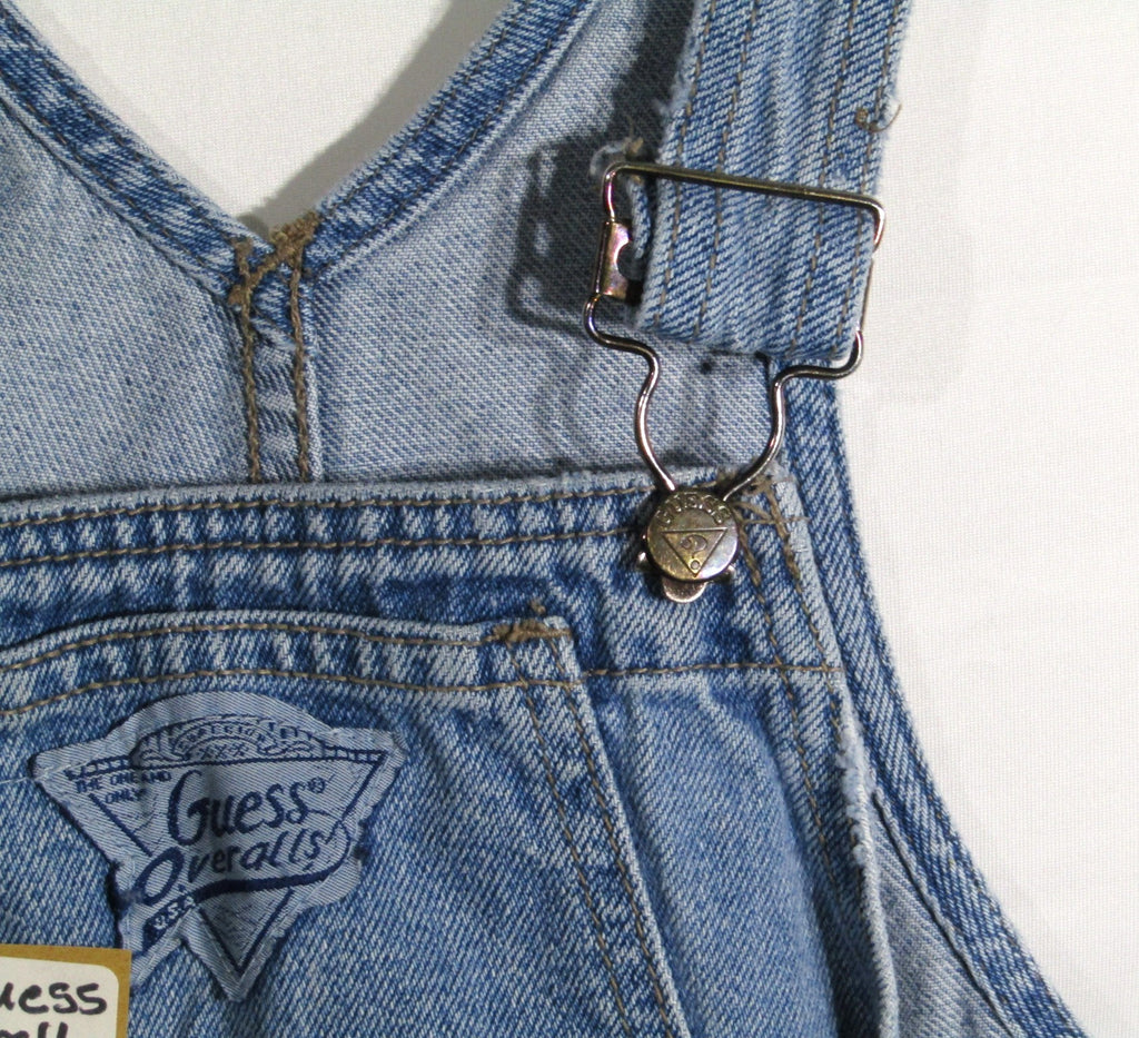 1990's Levis Guess Denim Overalls Light Wash size 5
