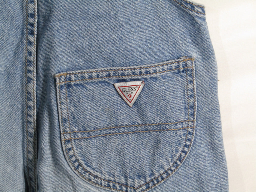 1990's Levis Guess Denim Overalls Light Wash size 5
