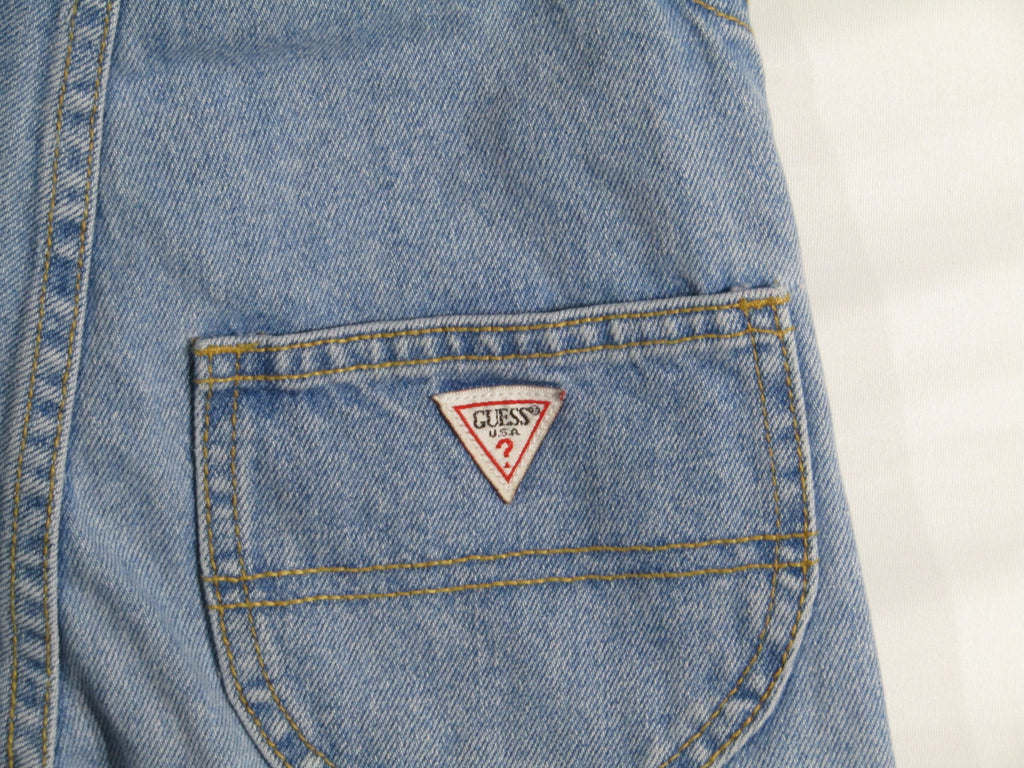 1980's Guess Denim Overalls Light Wash size 3Y - Made in USA