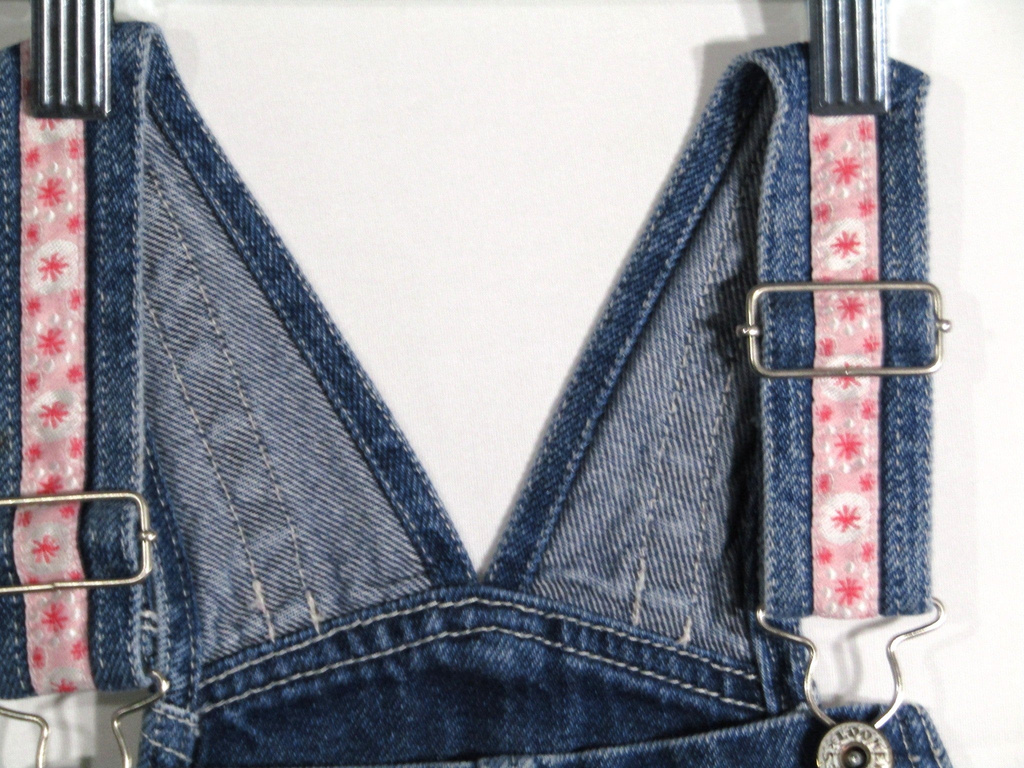 Vintage Looney Tunes Kids Denim Overall Tweety Bird Size 7 Girls