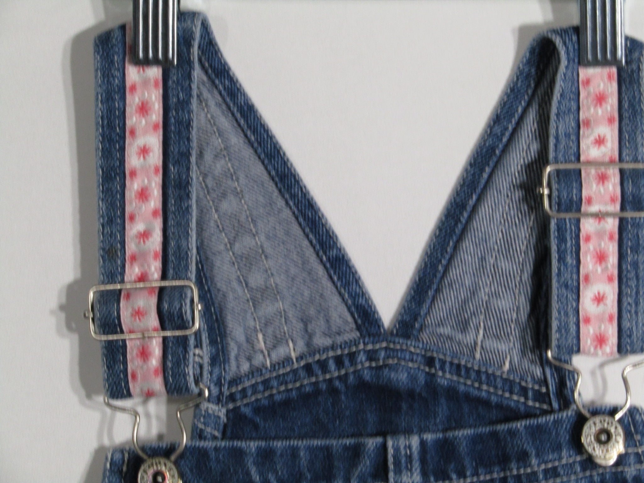 Vintage Looney Tunes Kids Denim Overall Tweety Bird Size 7 Girls
