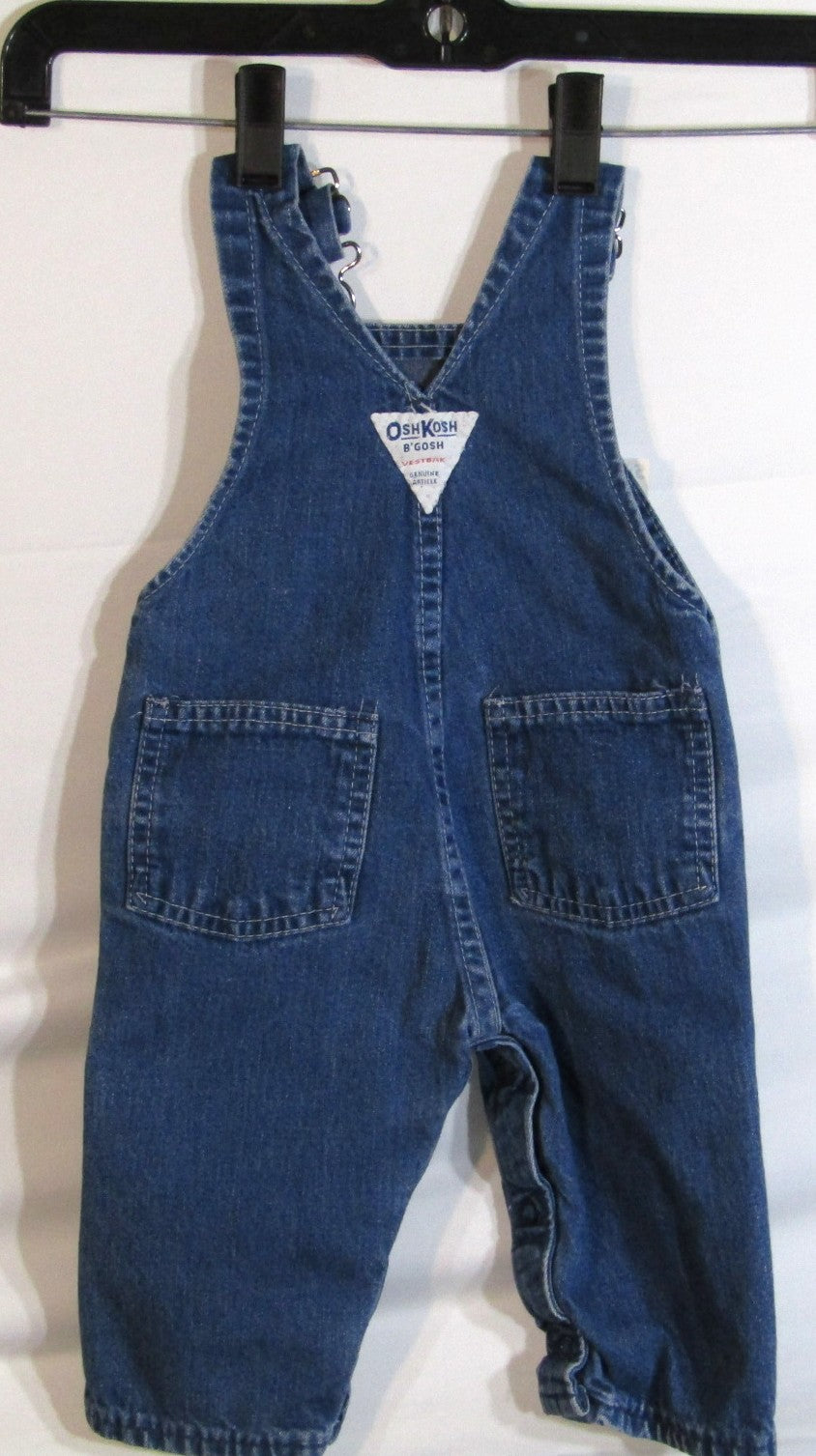 1980's Osh Kosh Denim Overalls  size 3-6 Months USA MADE