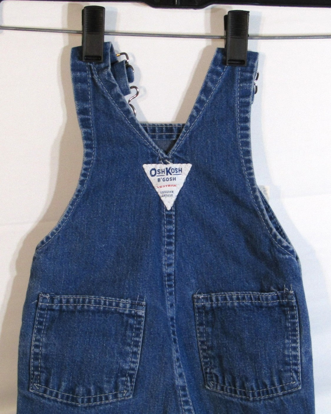 1980's Osh Kosh Denim Overalls  size 3-6 Months USA MADE