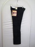 1980's Western Wear Ranchers Boot Mens Wranglers 31 x 32 Polyester Black Made in the USA