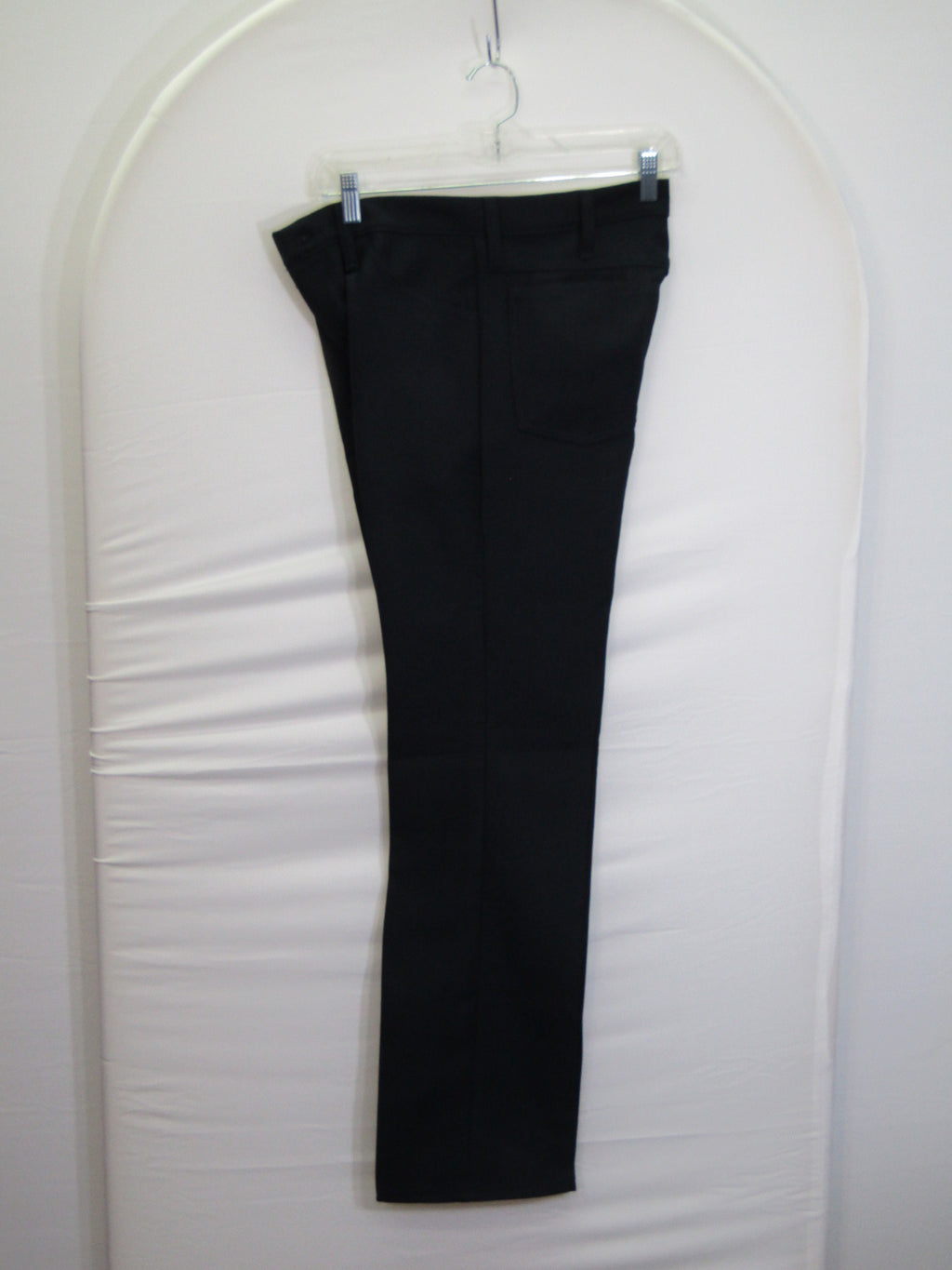1980's Western Wear Ranchers Boot Mens Wranglers 31 x 32 Polyester Black Made in the USA