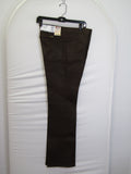 1980's Western Wear Ranchers Boot Mens Wranglers 31 x 32 Polyester Brown Made in the USA