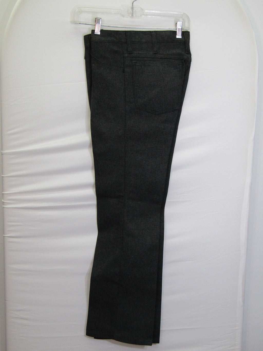 1980's Western Wear Ranchers Boot Mens Wranglers 29 x 30 Polyester Dark Grey Made in the USA