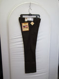 1980's Western Wear Ranchers Boot Mens Wranglers 33 x 32 Polyester Brown Made in the USA