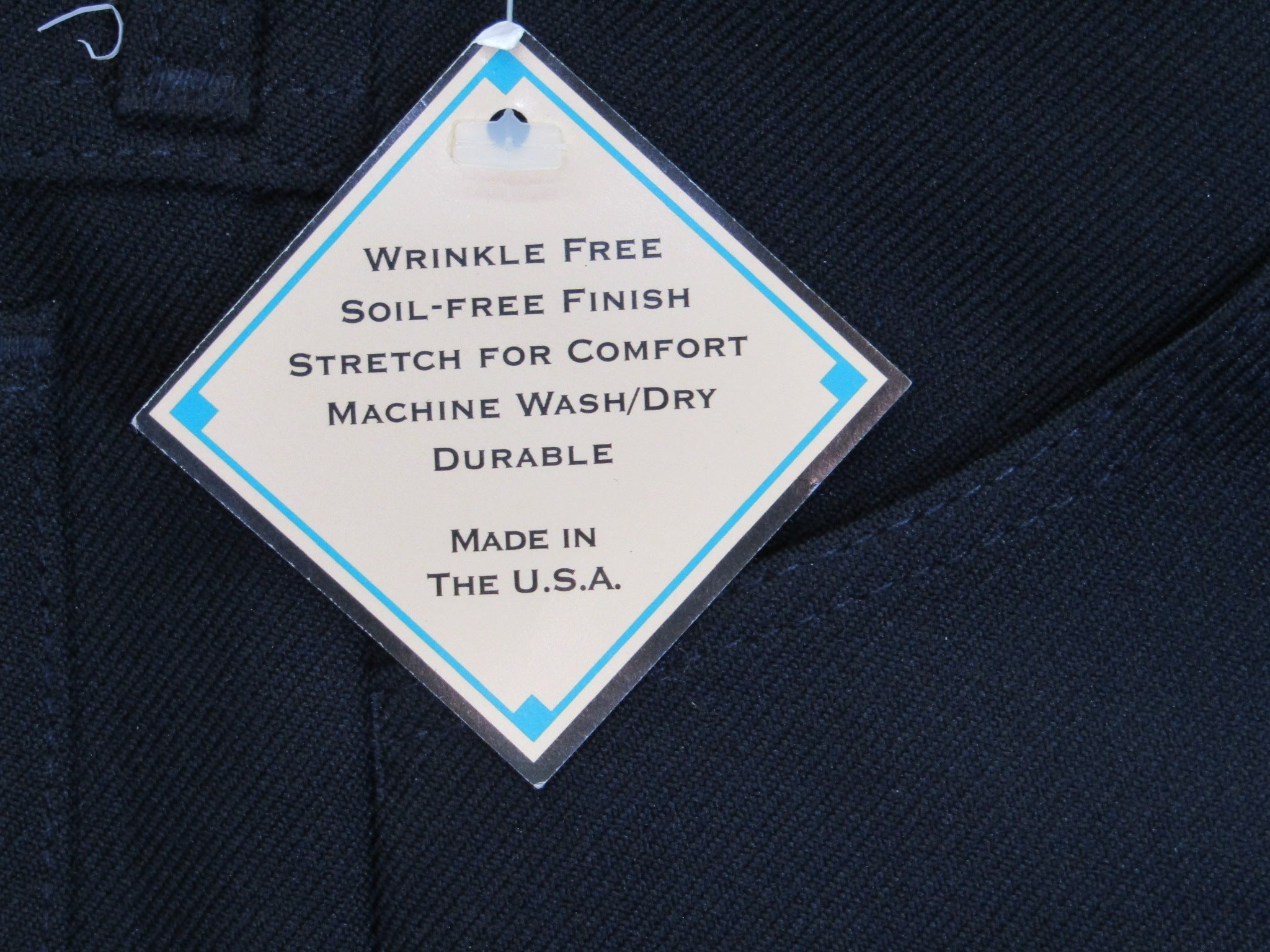 1980's Western Wear Ranchers Boot Mens Wranglers 31 x 32 Polyester Navy Made in the USA