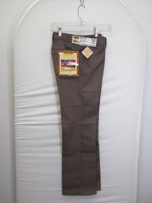 1980's Western Wear Ranchers Boot Mens Wranglers 29 x 30 Polyester Birch Made in the USA