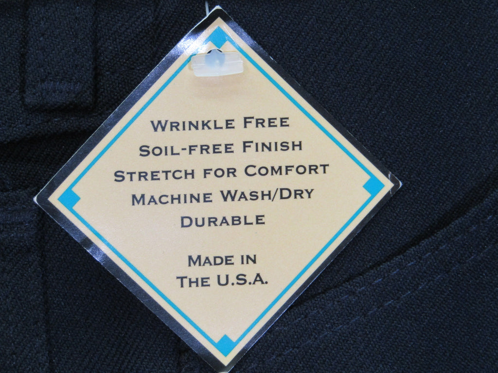 1980's Western Wear Ranchers Boot Mens Wranglers 29 x 30 Polyester Navy Made in the USA