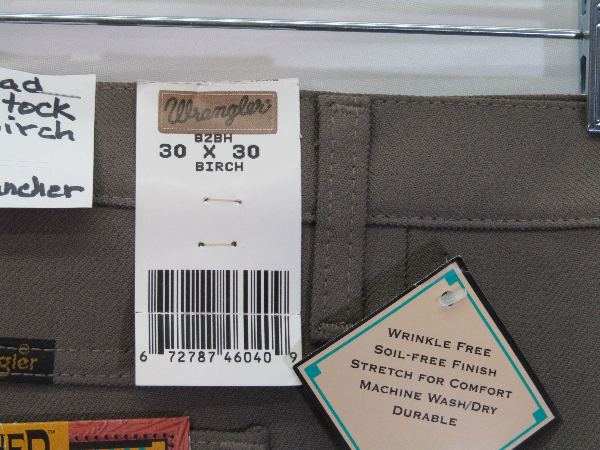 1980's Western Wear Ranchers Boot Mens Wranglers 30 x 30 Polyester Birch Made in the USA