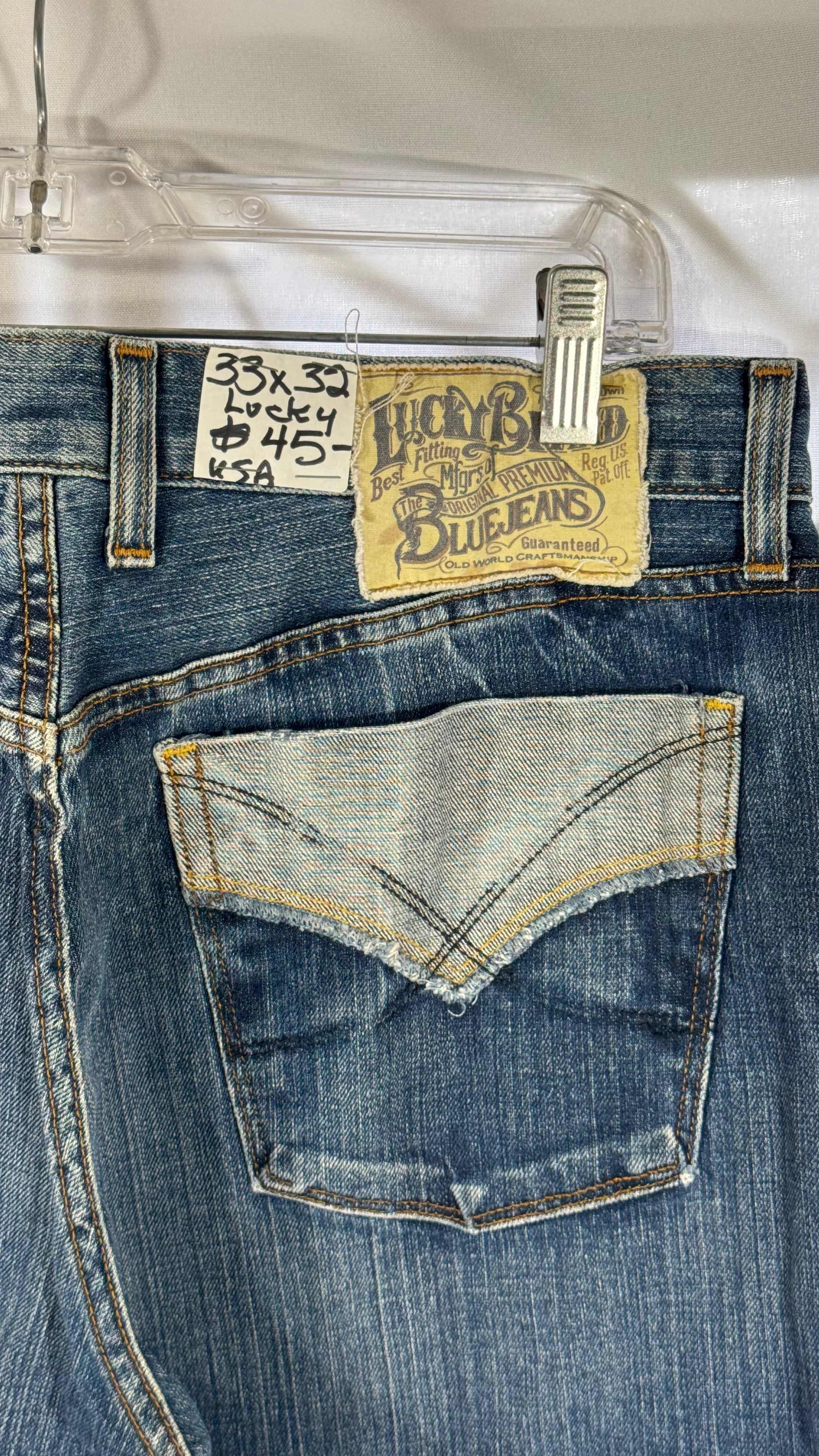Mens Jeans Lucky Brand 33x32
