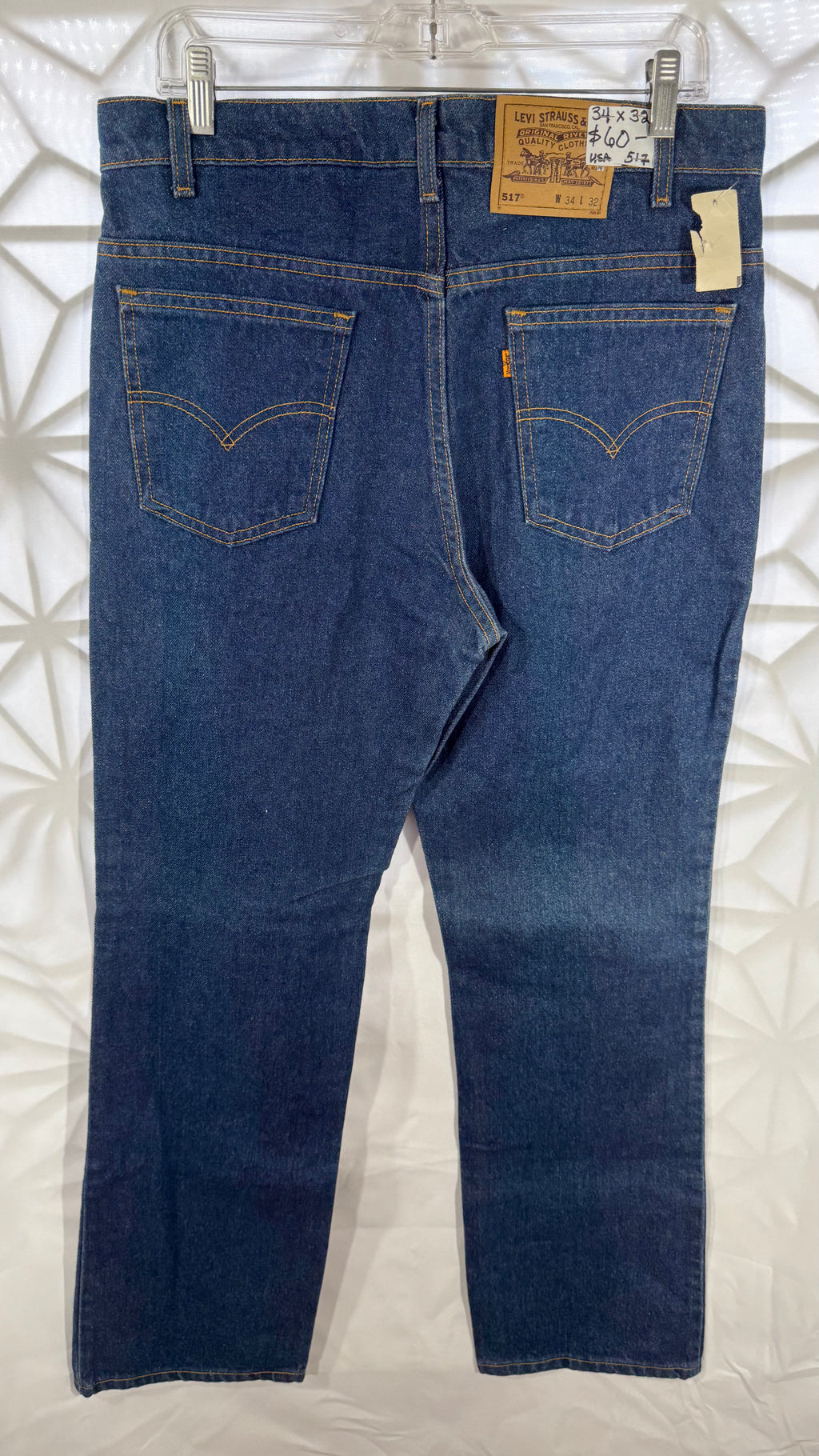 Mens Jeans - Levis 517 34 x 32 Orange Tab