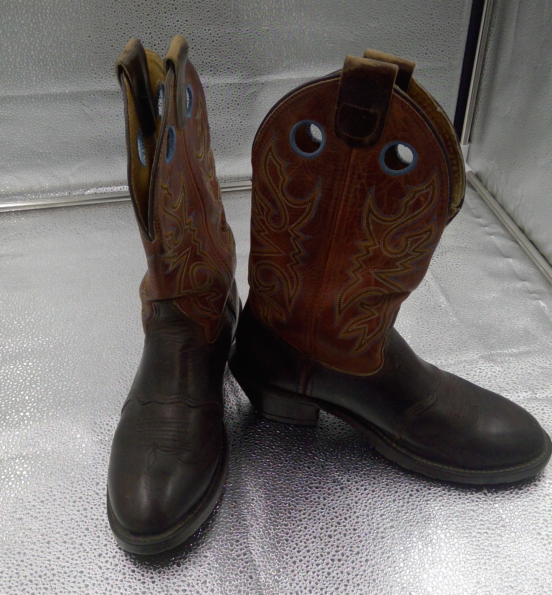 Mens Double H Cowboy Boots Size 9D- Made in the USA