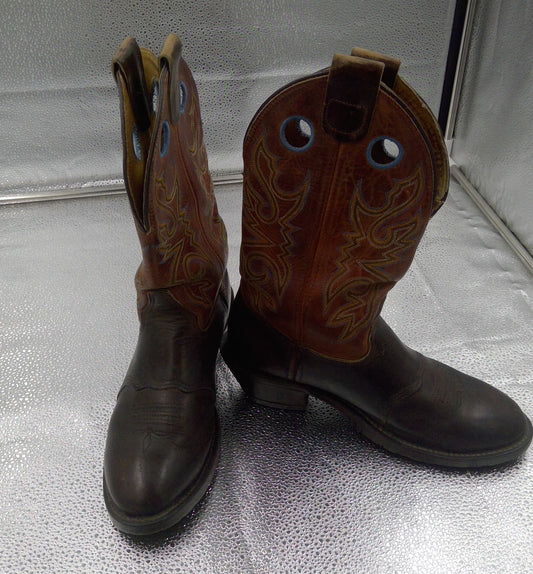 Mens Double H Cowboy Boots Size 9D- Made in the USA