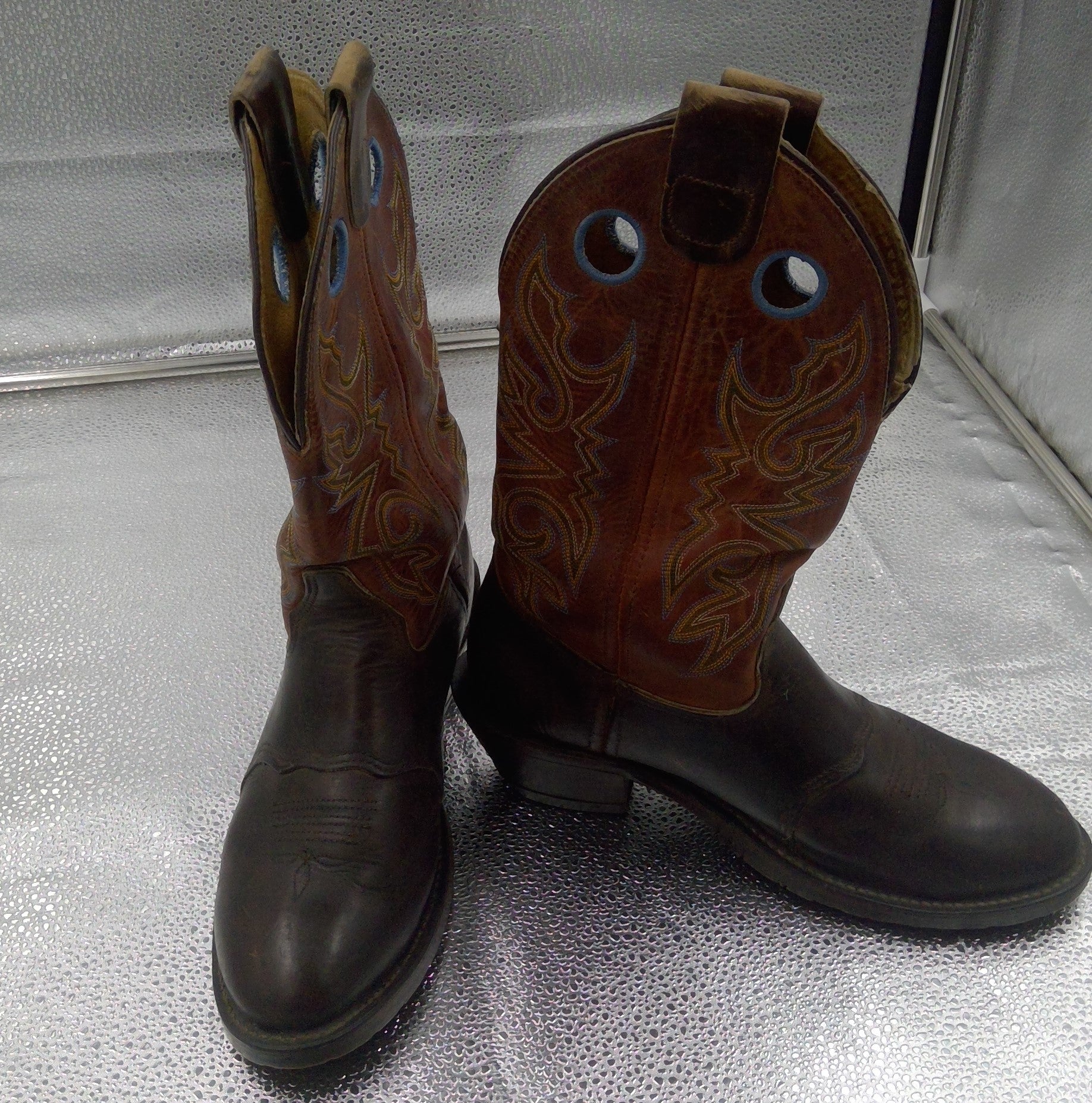 Mens Double H Cowboy Boots Size 9D- Made in the USA