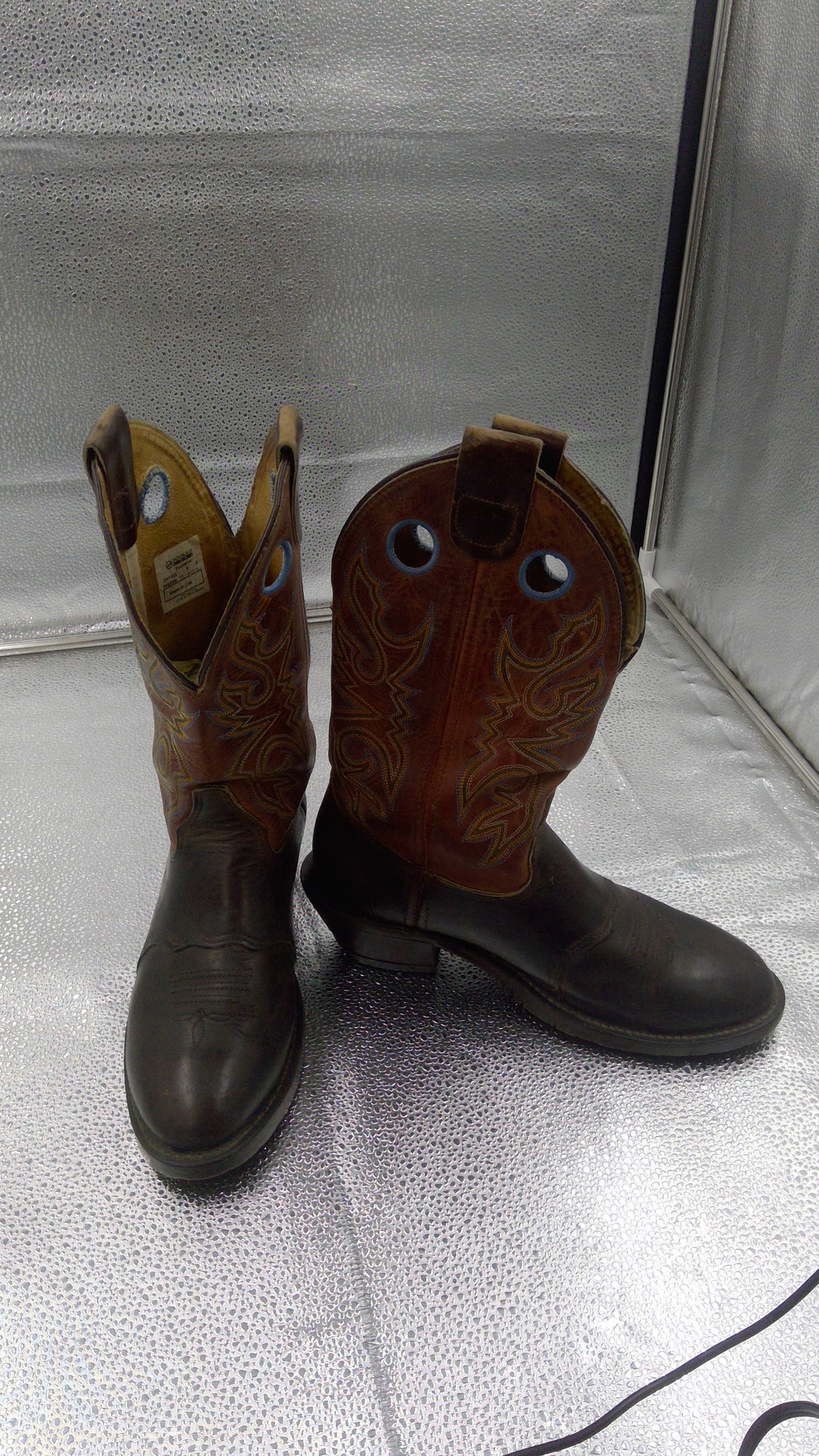 Mens Double H Cowboy Boots Size 9D- Made in the USA
