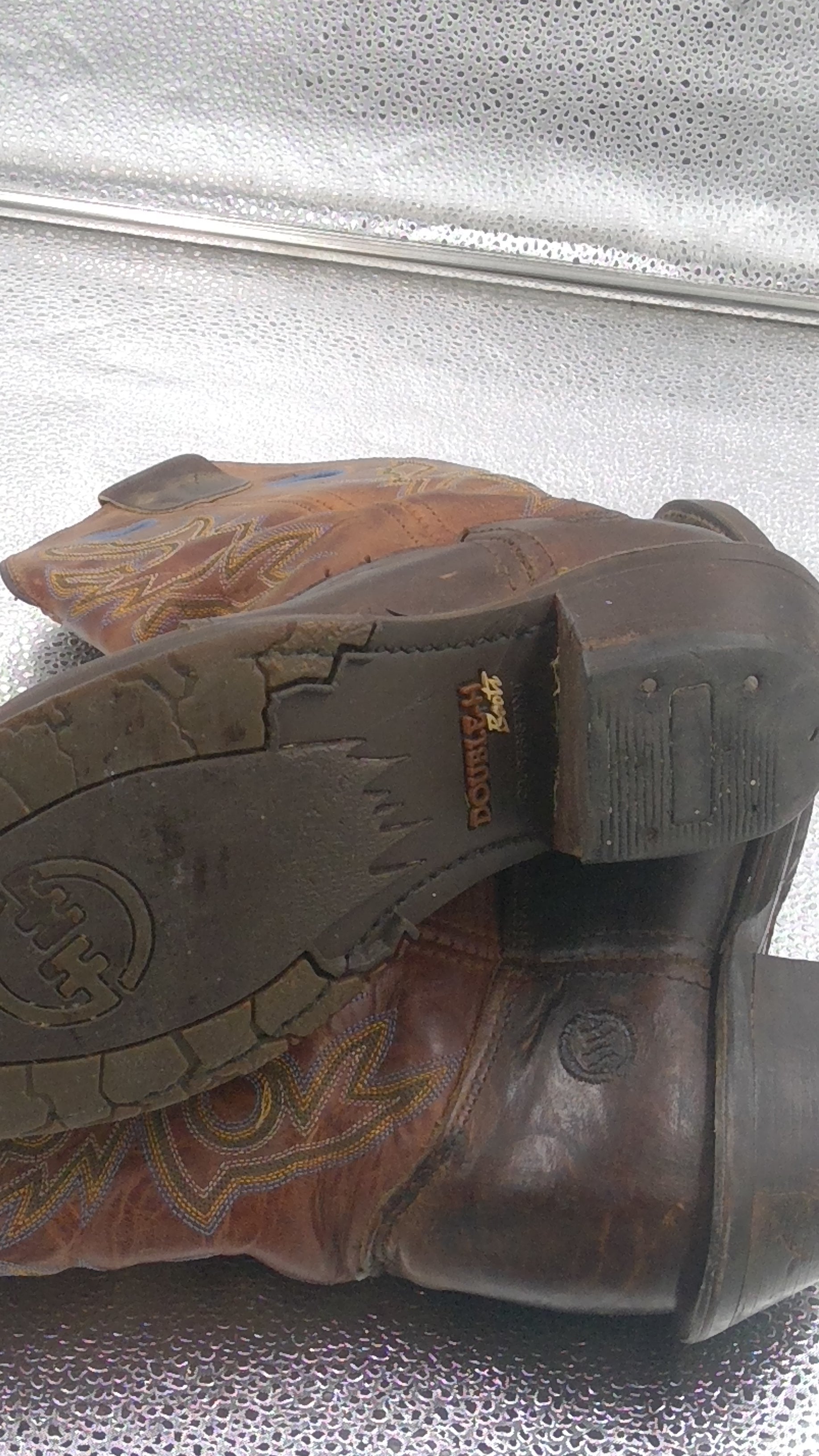 Mens Double H Cowboy Boots Size 9D- Made in the USA