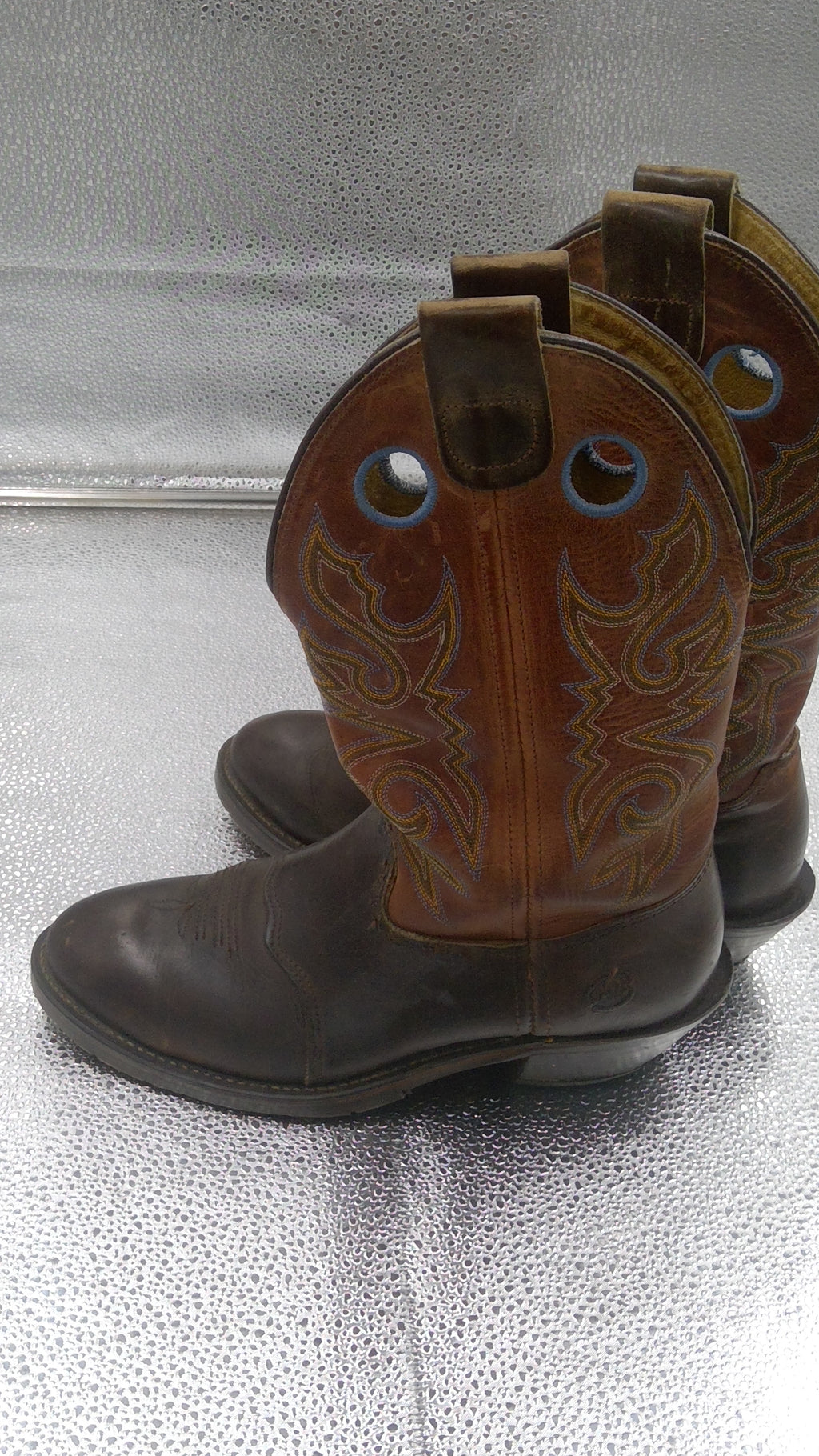 Mens Double H Cowboy Boots Size 9D- Made in the USA