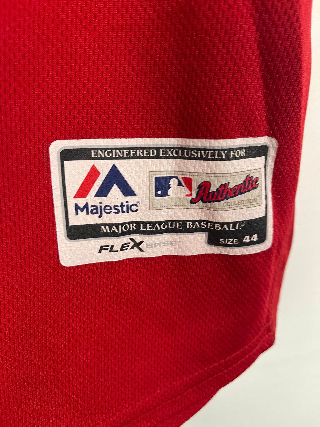 AUTHENTIC ARIZONA DIAMONDBACKS  RANDY JOHNSON MAJESTIC FLEX BASE  JERSEY - RED Size 44