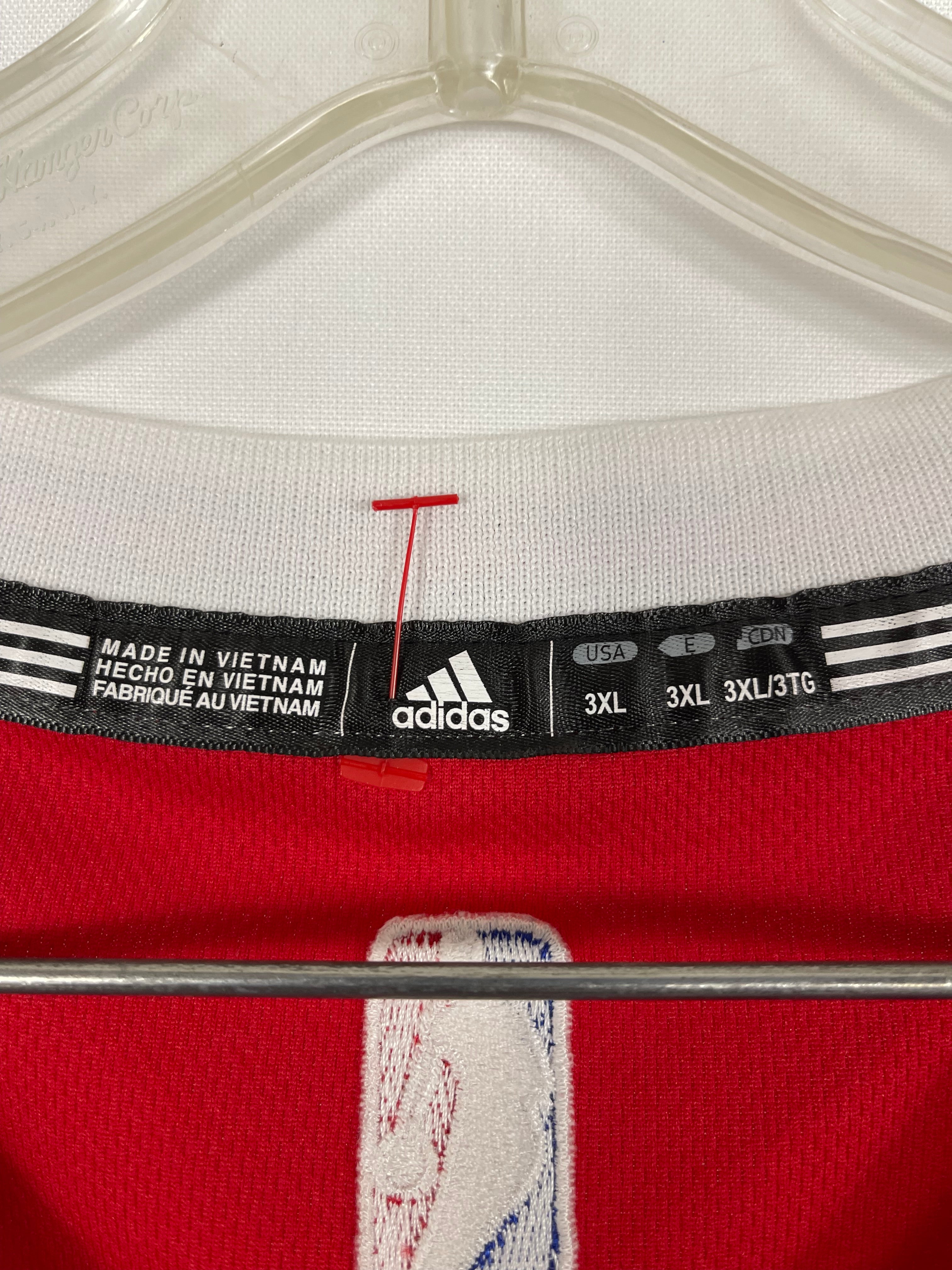 Adidas Men's Jimmy Butler Chicago Bulls Throwback Retro Jersey Red - Size 3XL