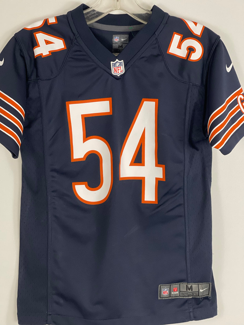 Brian Urlacher Chicago Bears Home Nike Jersey Youth Size Medium  #54 HoF